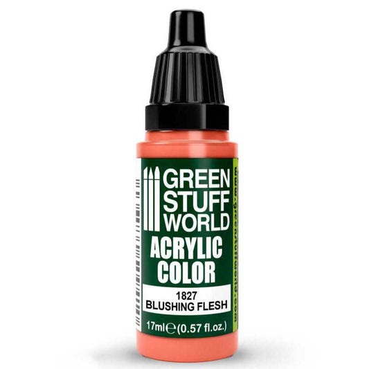 Green Stuff World Acrylic Color Paint - BLUSHING FLESH 17ml - Loaded Dice