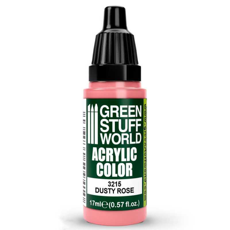 Green Stuff World Acrylic Color Paint - DUSTY ROSE 17ml - Loaded Dice