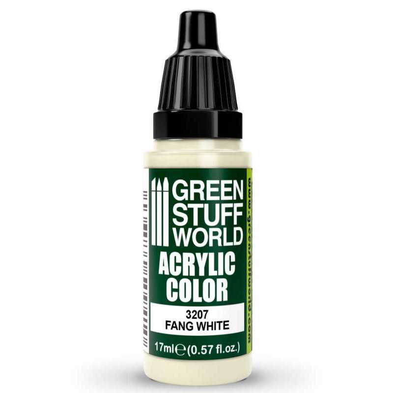 Green Stuff World Acrylic Color Paint - FANG WHITE 17ml - Loaded Dice