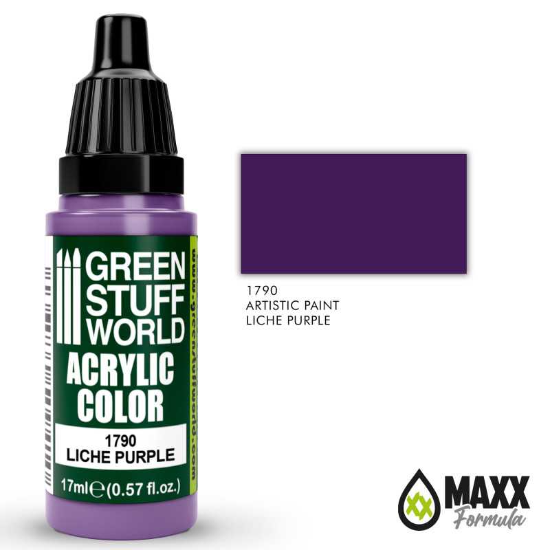 Green Stuff World Acrylic Color Paint - LICHE PURPLE 17ml - Loaded Dice
