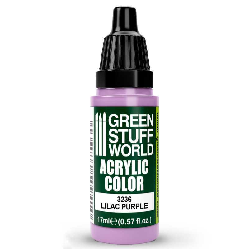 Green Stuff World Acrylic Color Paint - LILAC PURPLE 17ml - Loaded Dice
