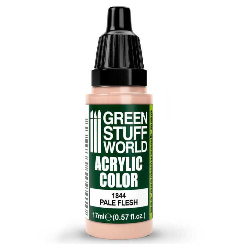 Green Stuff World Acrylic Color Paint - PALE FLESH 17ml - Loaded Dice