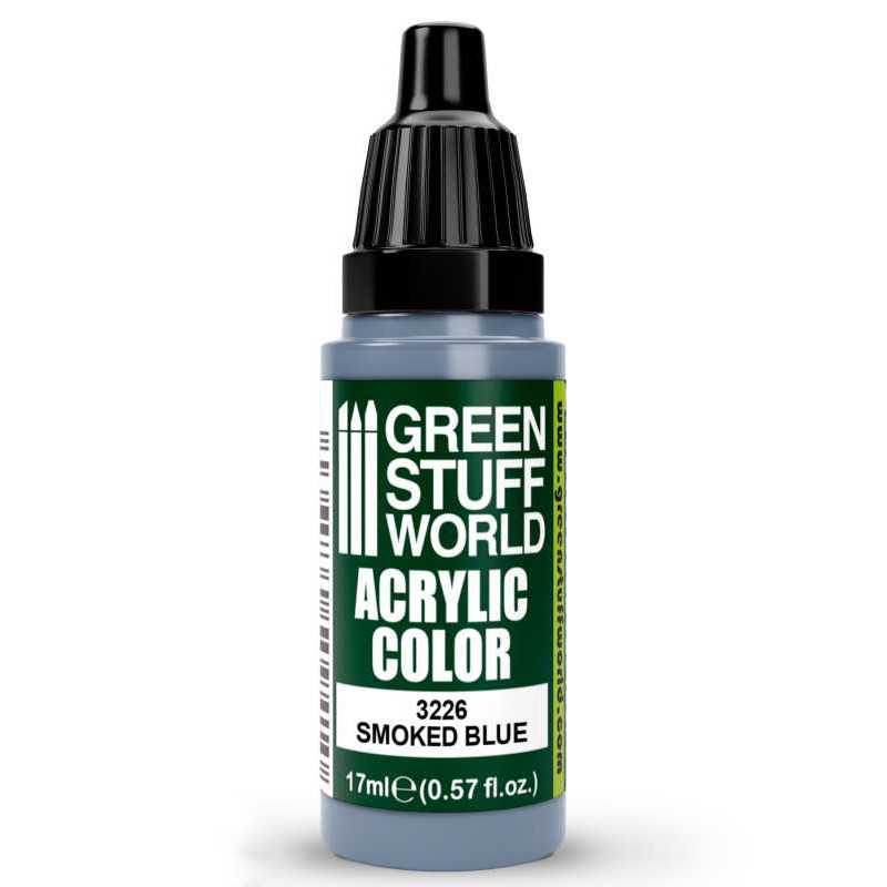 Green Stuff World Acrylic Color Paint - SMOKED BLUE 17ml - Loaded Dice