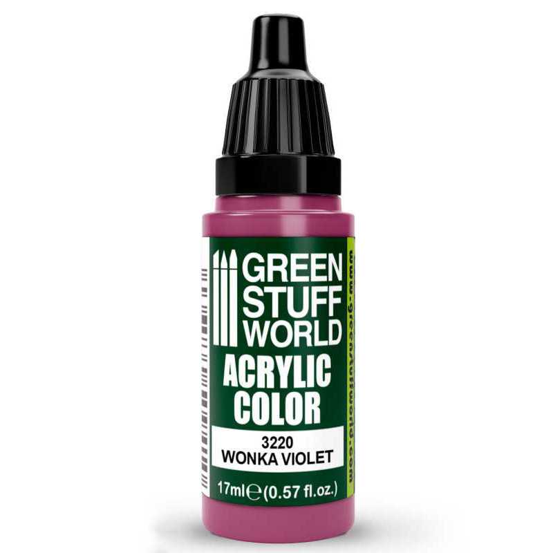 Green Stuff World Acrylic Color Paint - WONKA VIOLET 17ml - Loaded Dice