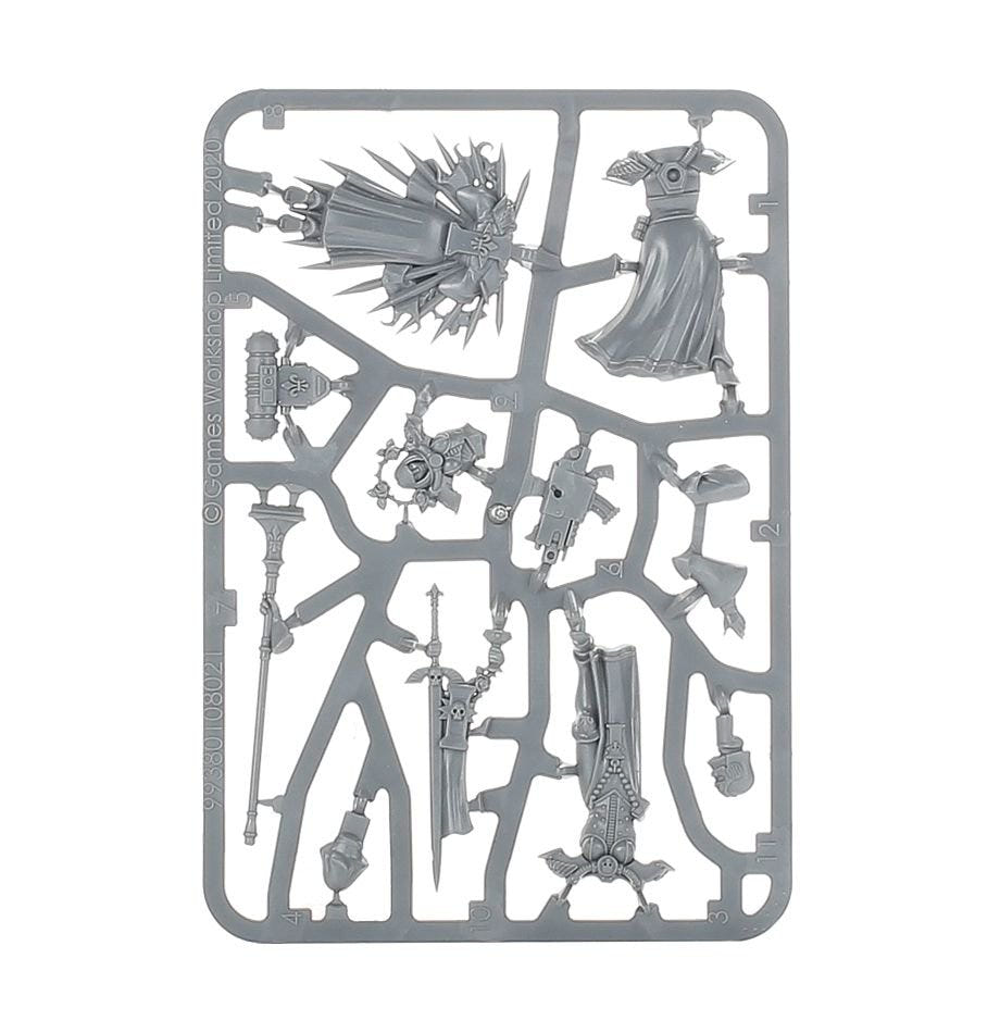 Adepta Sororitas: Imagifier sprue contents - Loaded Dice