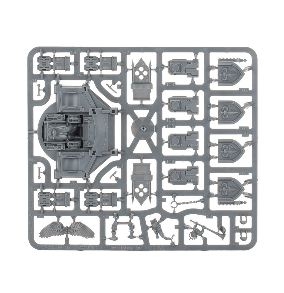 Adepta Sororitas: Immolator sprue contents - Loaded Dice
