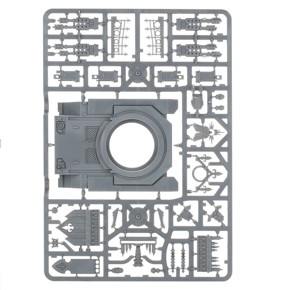Adepta Sororitas: Immolator sprue contents - Loaded Dice