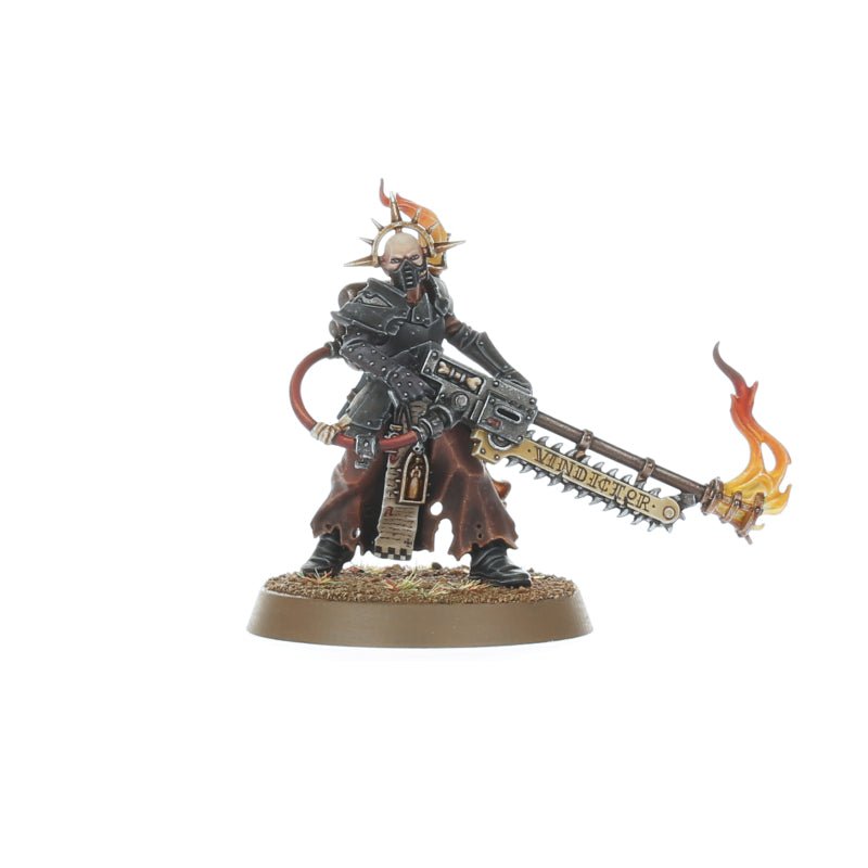 Adepta Sororitas: Ministorum Priest With Vindictor painted miniature - Loaded Dice