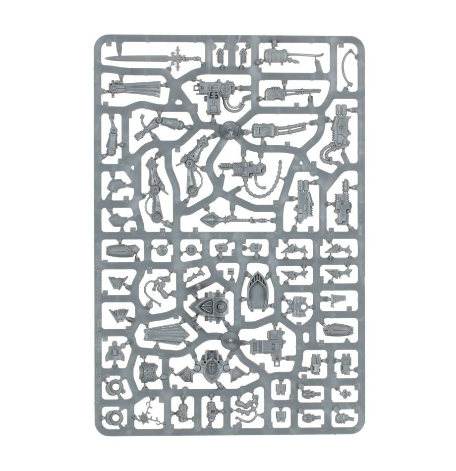 Adepta Sororitas: Paragon Warsuit sprue contents - Loaded Dice