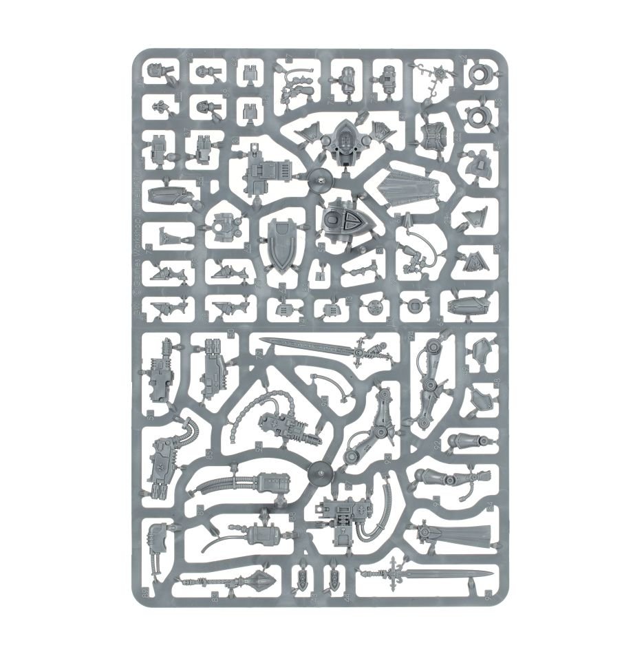 Adepta Sororitas: Paragon Warsuit sprue contents - Loaded Dice