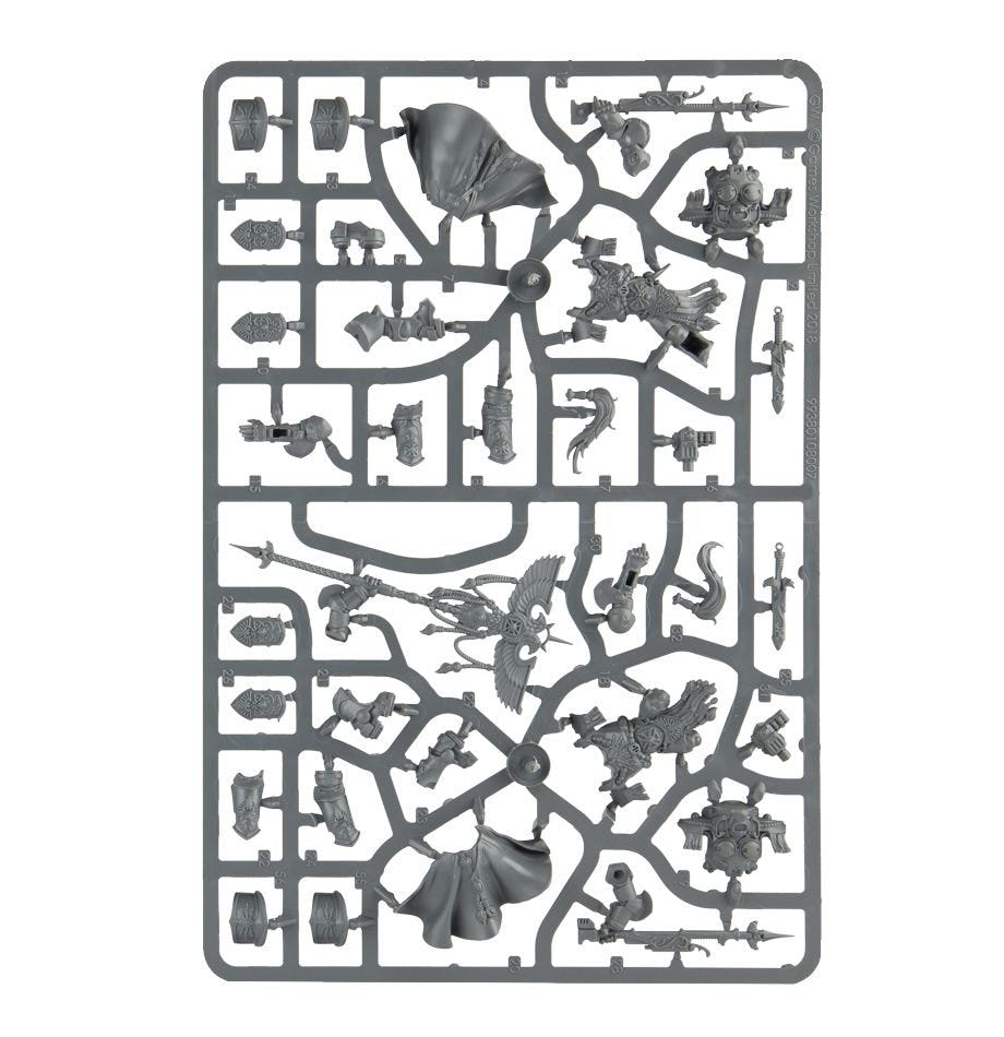 Adeptus Custodes Allarus Custodians unpainted plastic sprue, frame 2 of 2