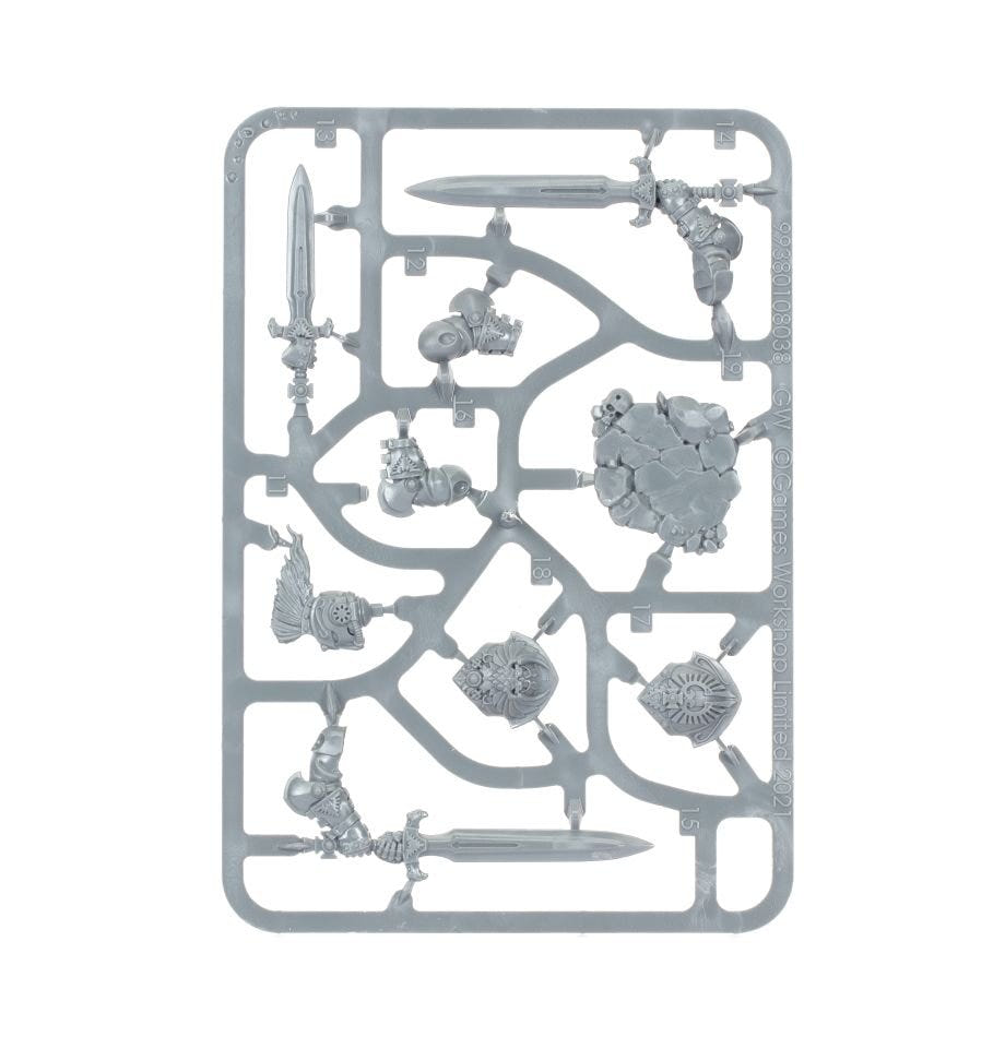 Adeptus Custodes: Blade Champion sprue contents - Loaded Dice