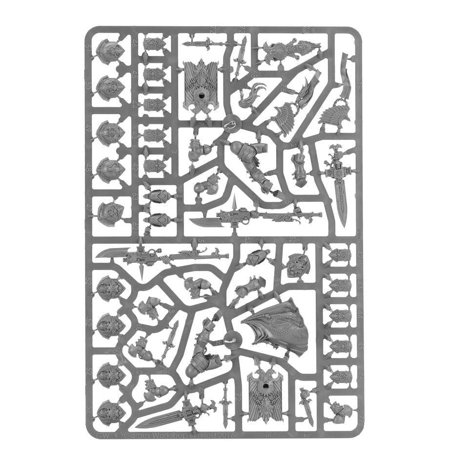 Adeptus Custodes Custodian Guard unpainted plastic sprue, frame 2 of 2
