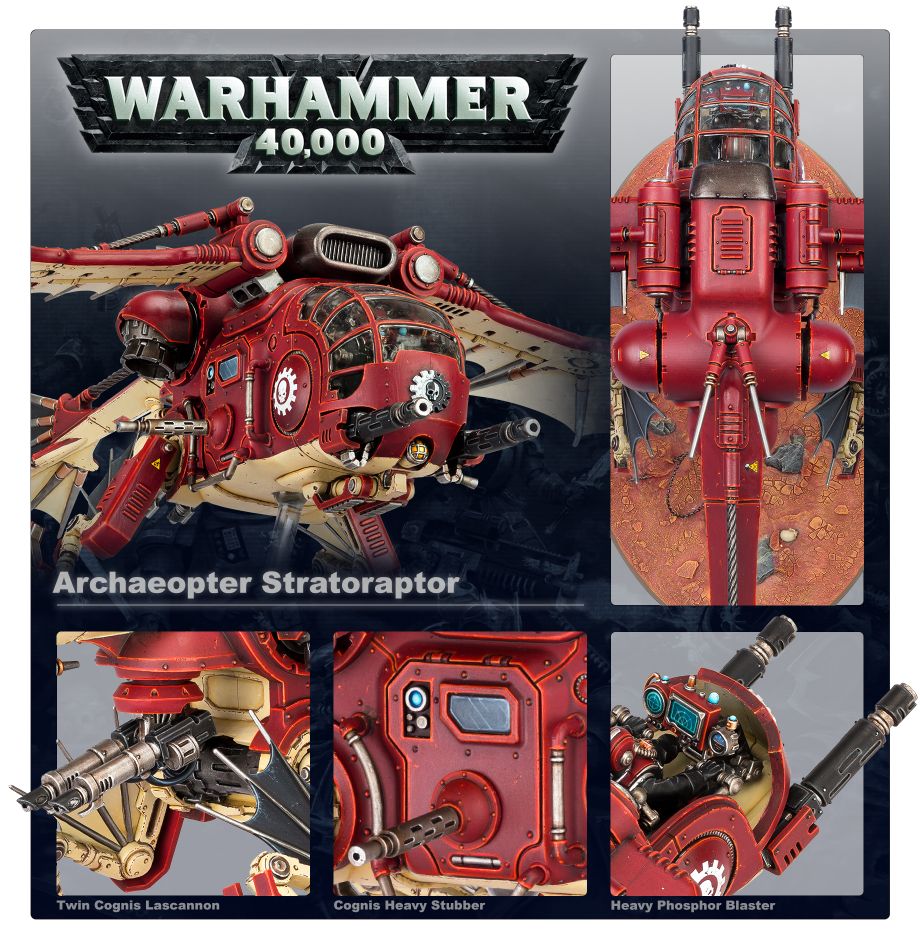 Adeptus Mechanicus: Archaeopter model detail - Loaded Dice