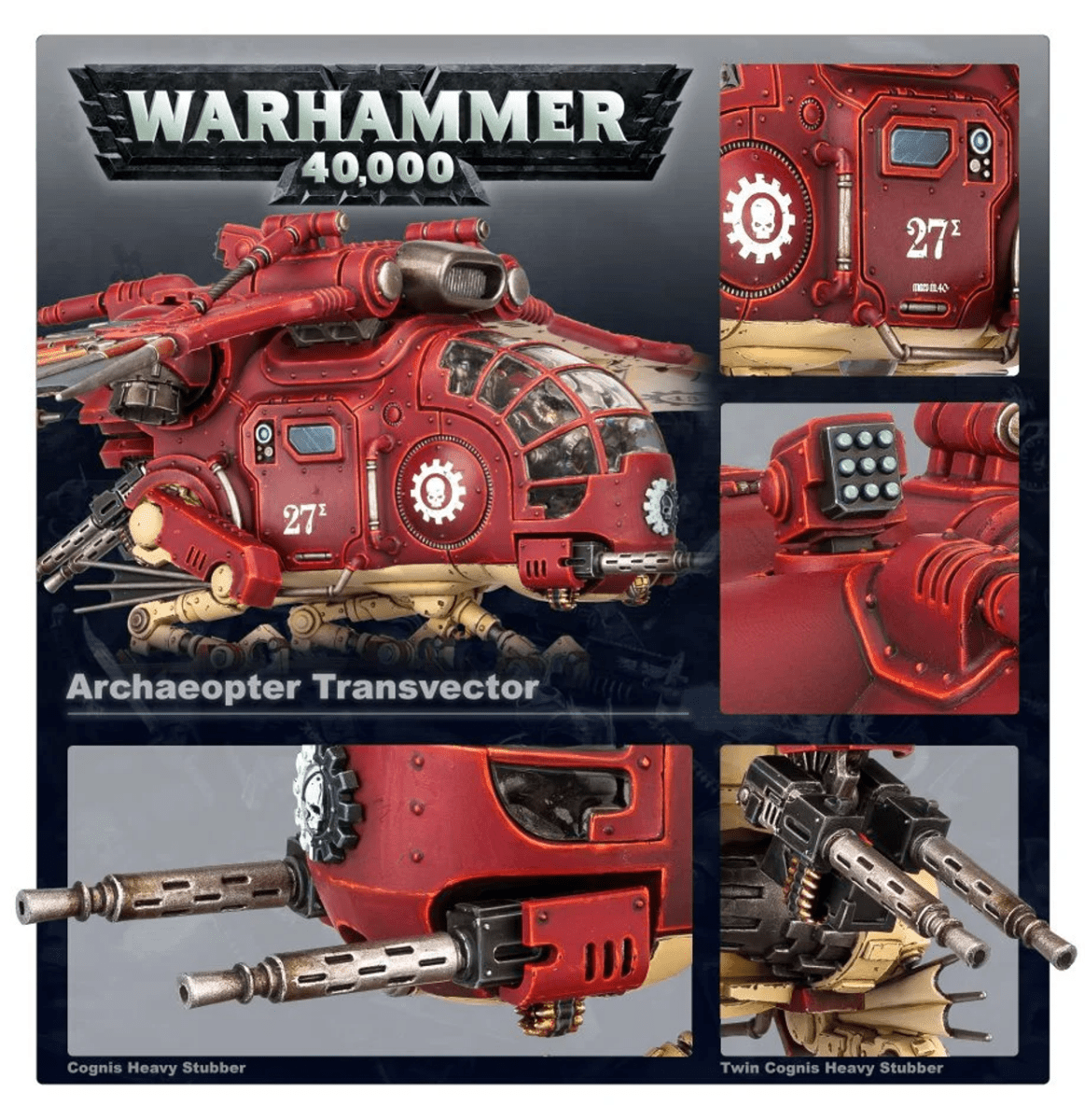Archaeopter Transvector close-ups with cognis heavy stubbers and hull details