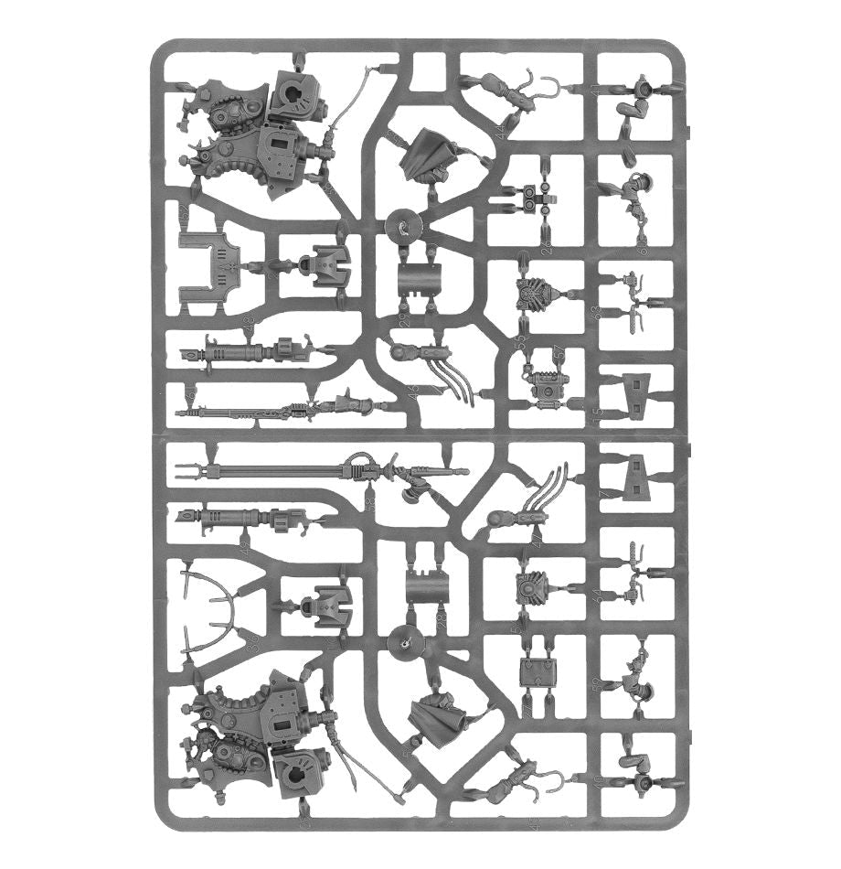 Adeptus Mechanicus: Ironstrider sprue contents - Loaded Dice