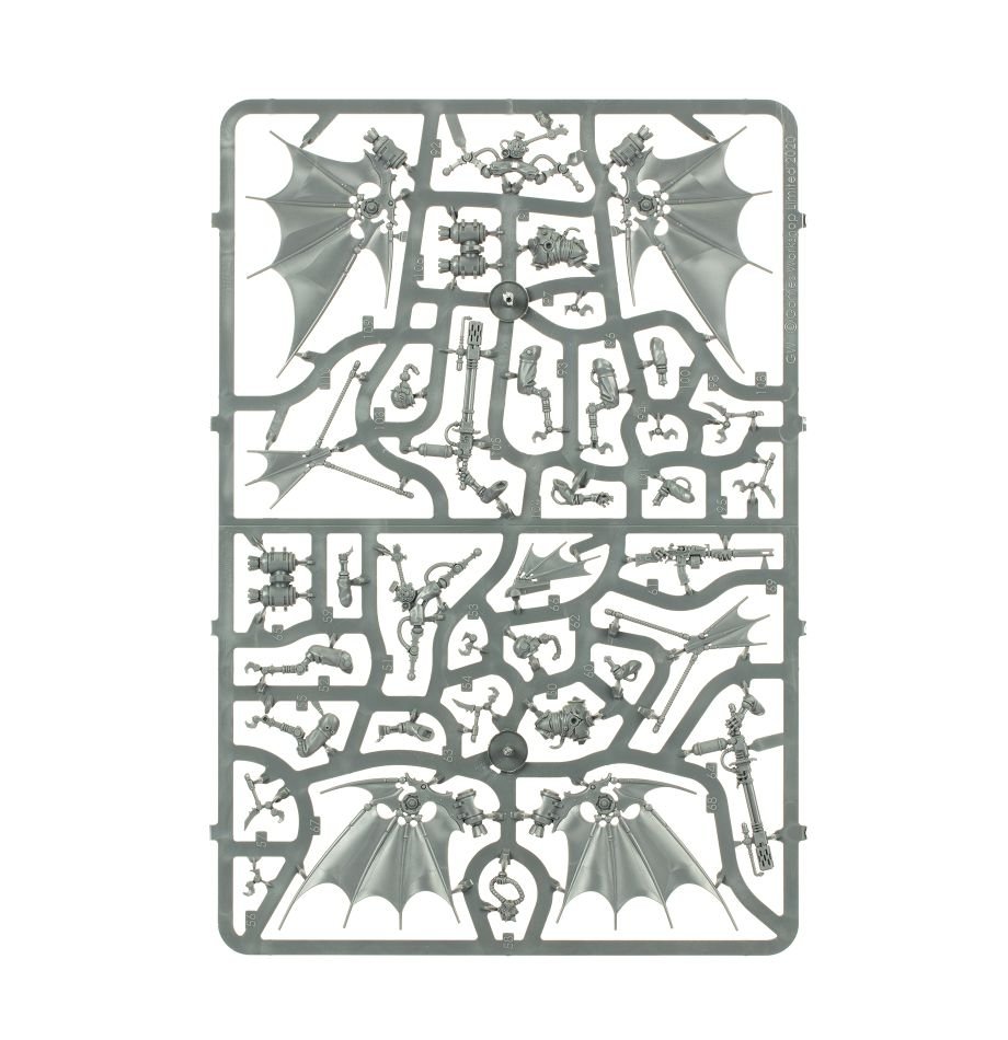 Adeptus Mechanicus: Pteraxii Skystalkers or Sterylizors sprue contents - Loaded Dice