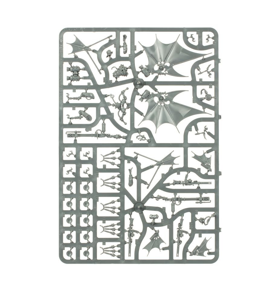 Adeptus Mechanicus: Pteraxii Skystalkers or Sterylizors sprue contents - Loaded Dice