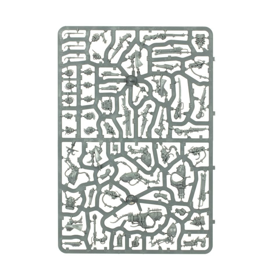Serberys Raiders or Sulphurhounds unpainted plastic sprue, frame 2 of 2