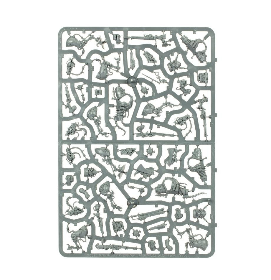 Serberys Raiders or Sulphurhounds unpainted plastic sprue, frame 1 of 2