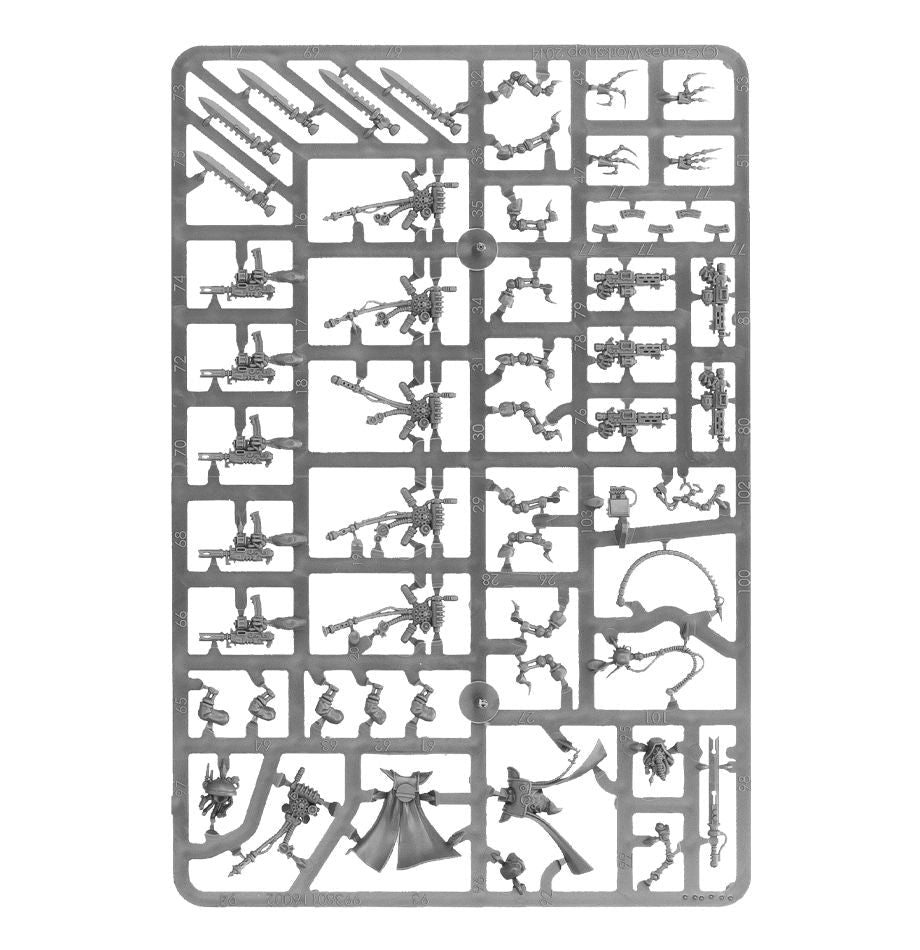 Adeptus Mechanicus: Sicarians sprue contents - Loaded Dice