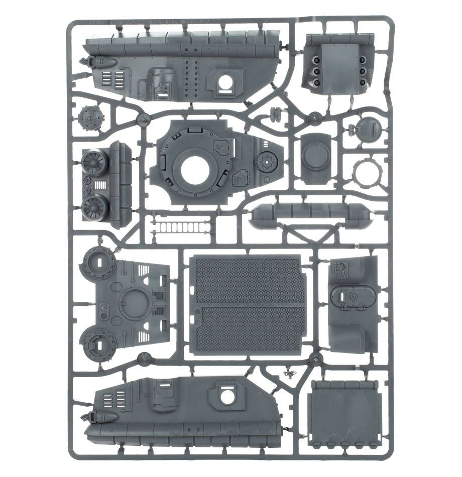 Skorpius Disintegrator or Dunerider unpainted plastic sprue, frame 2 of 2