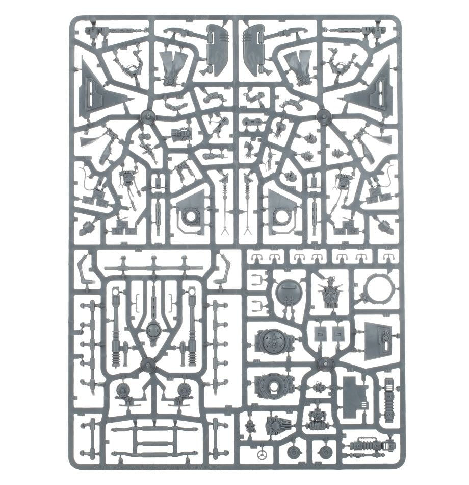 Skorpius Disintegrator or Dunerider unpainted plastic sprue, frame 1 of 2