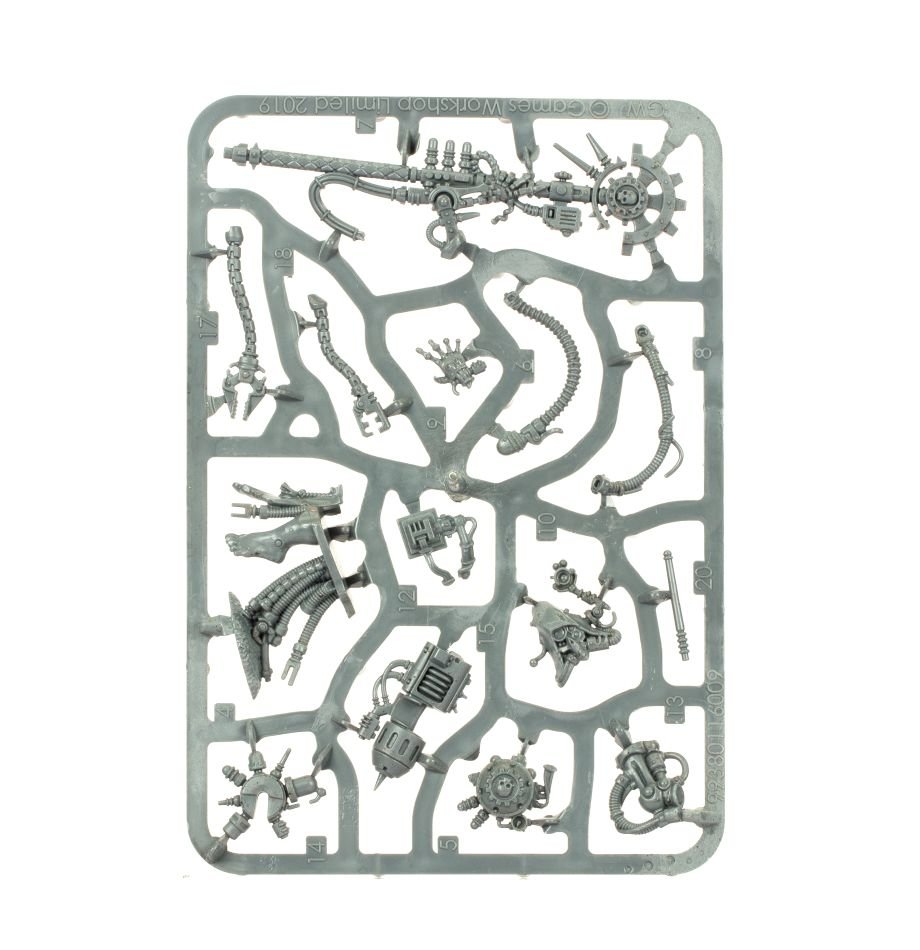 Adeptus Mechanicus: Tech-Priest Manipulus sprue contents - Loaded Dice