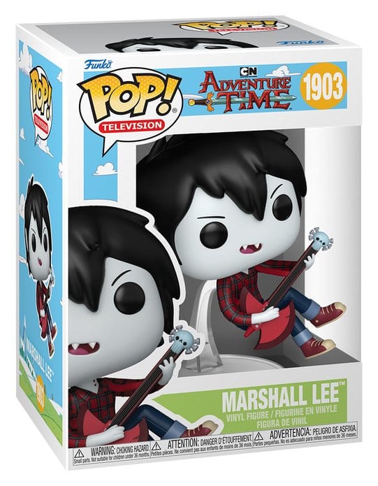 Marshall Lee Funko POP! Television vinyl figure in its Adventure Time box, number 1903