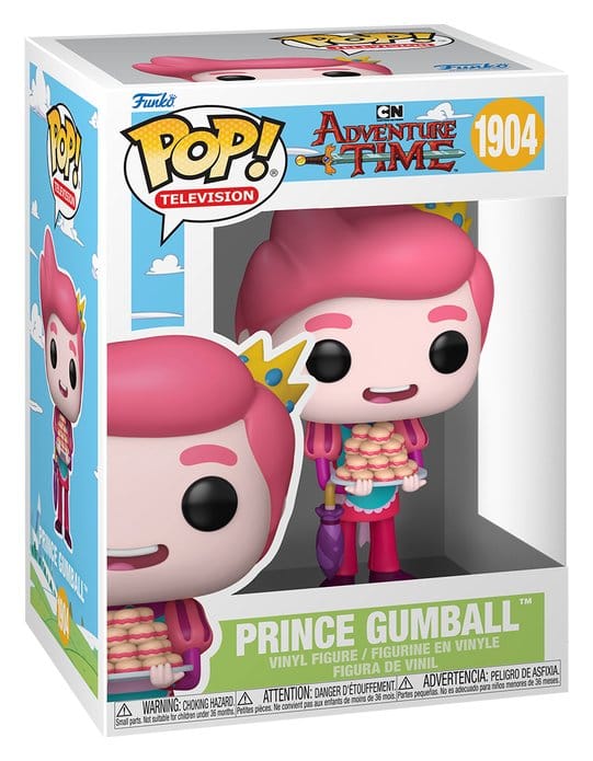 Prince Gumball Funko POP! Television vinyl figure in its Adventure Time box, number 1904