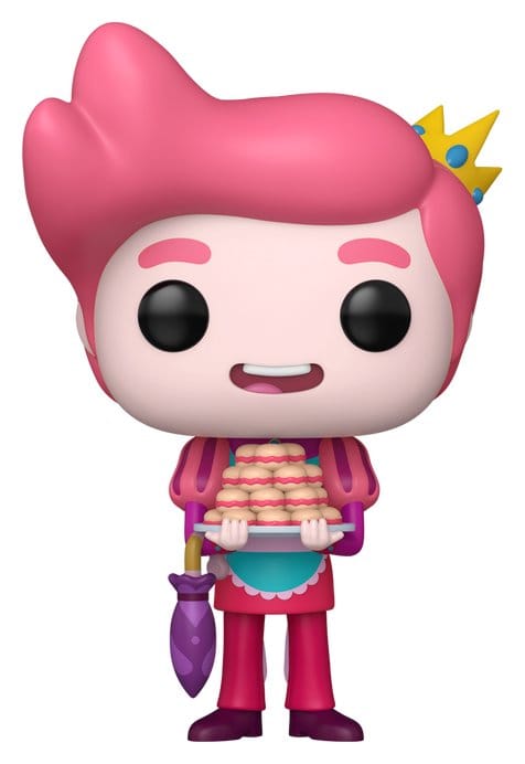 Funko POP! Adventure Time pink-haired prince in a crown carrying a tray of cakes