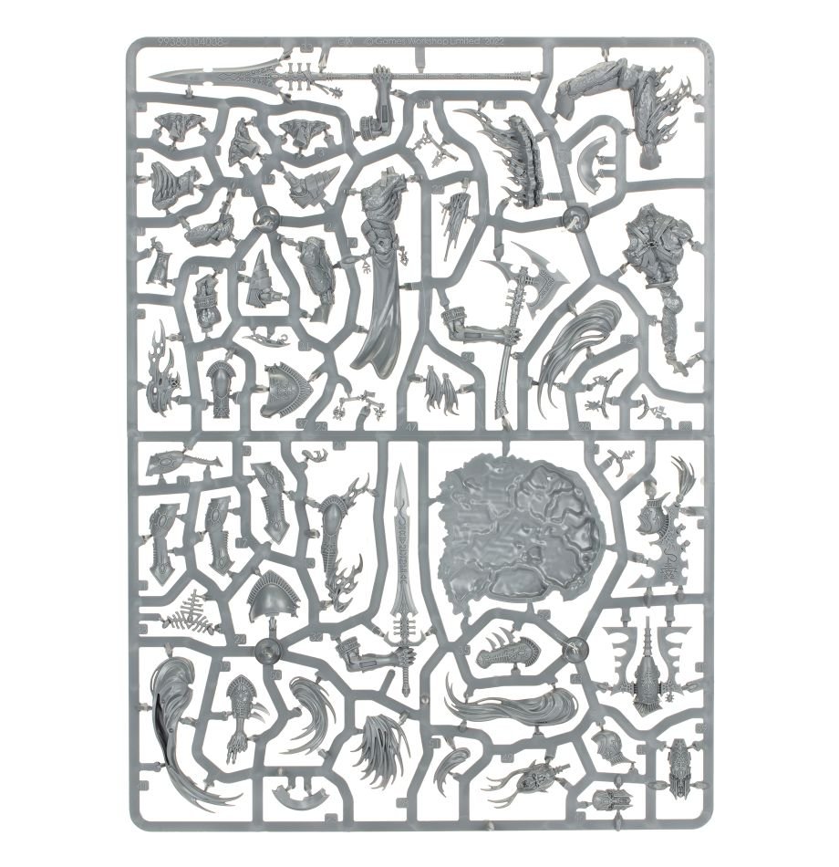 Aeldari: Avatar of Khaine sprue contents - Loaded Dice