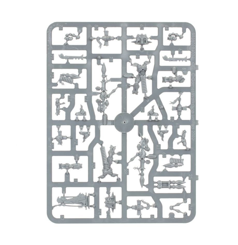 Aeldari: Dark Reapers sprue contents - Loaded Dice