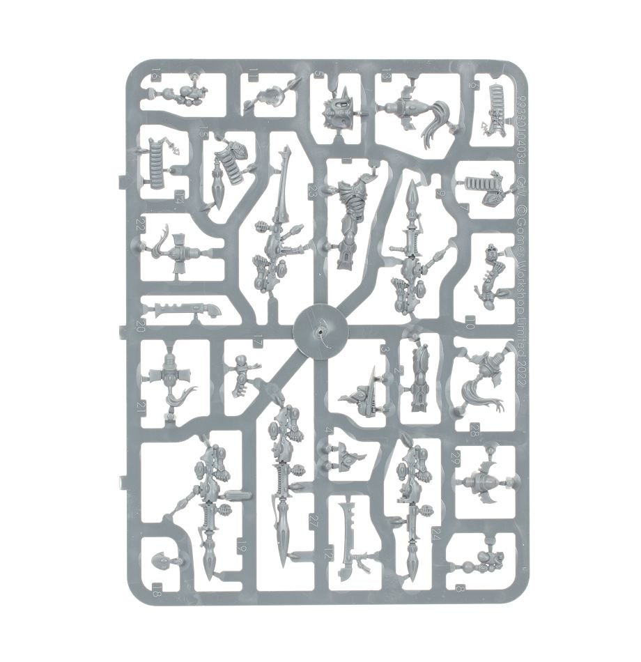 Aeldari: Dark Reapers sprue contents - Loaded Dice