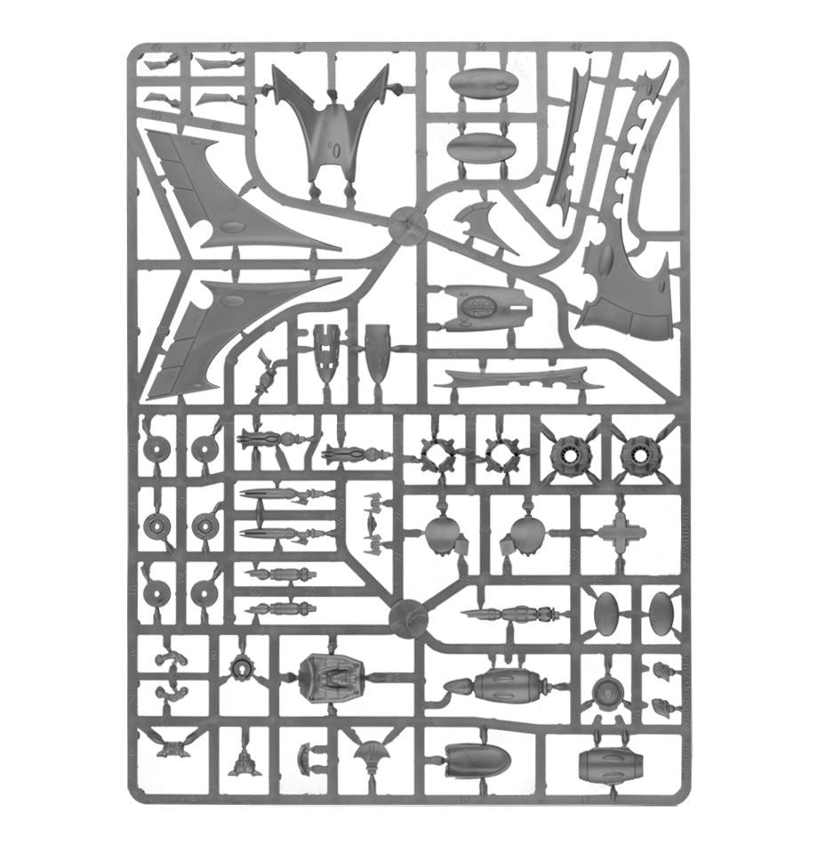 Aeldari: Hemlock Wraithfighter sprue contents - Loaded Dice