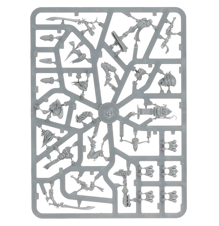Aeldari: Howling Banshees sprue contents - Loaded Dice