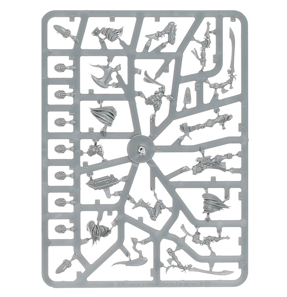 Aeldari: Howling Banshees sprue contents - Loaded Dice