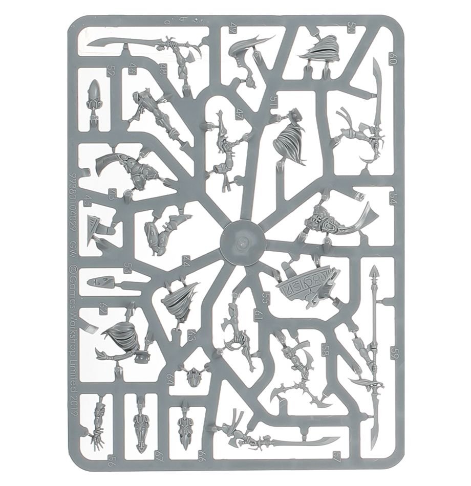 Aeldari: Howling Banshees sprue contents - Loaded Dice
