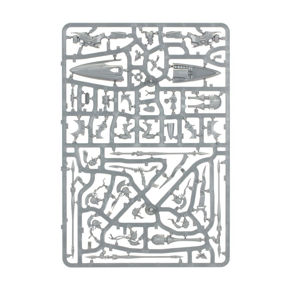Aeldari: Shining Spears sprue contents - Loaded Dice