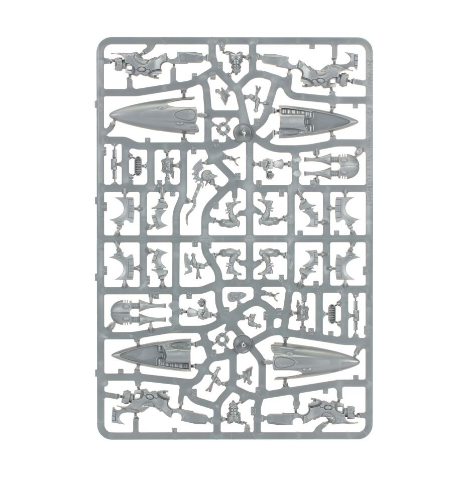 Aeldari: Shining Spears sprue contents - Loaded Dice