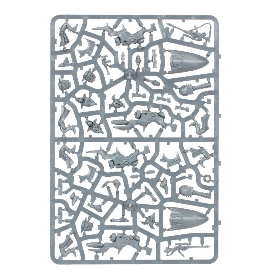 Aeldari: Shroud Runners sprue contents - Loaded Dice