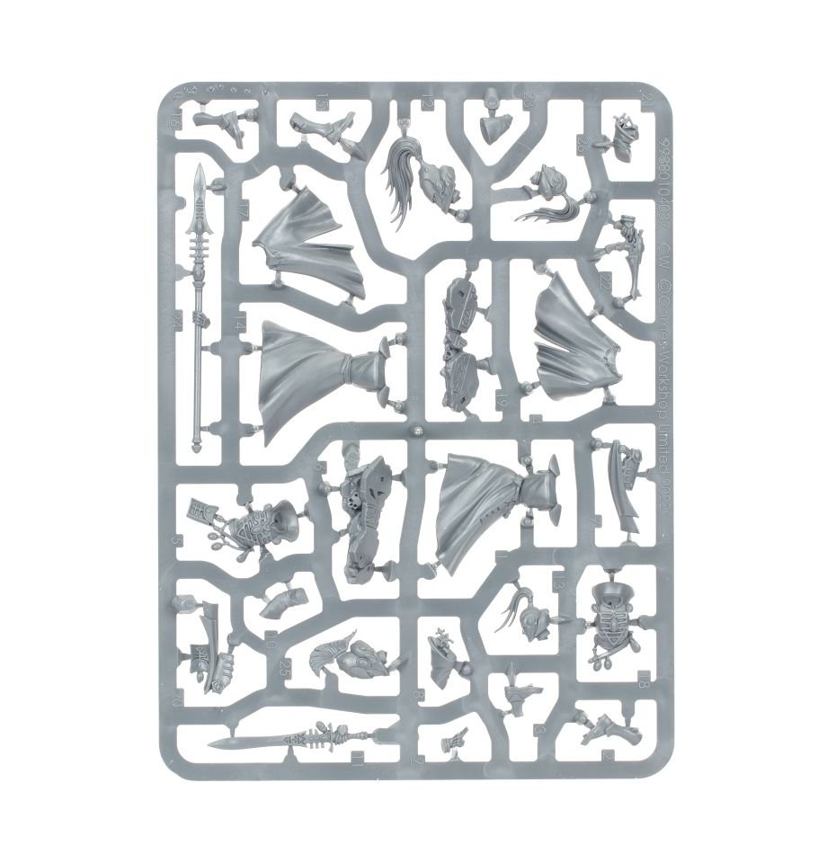 Aeldari: Warlocks sprue contents - Loaded Dice