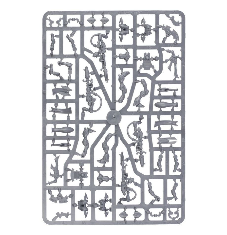 Aeldari: Wraithguard sprue contents - Loaded Dice
