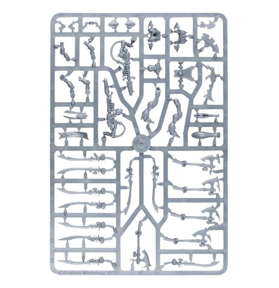 Aeldari: Wraithguard sprue contents - Loaded Dice
