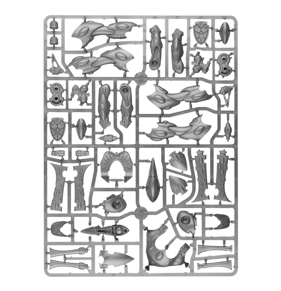 Aeldari: Wraithknight sprue contents - Loaded Dice