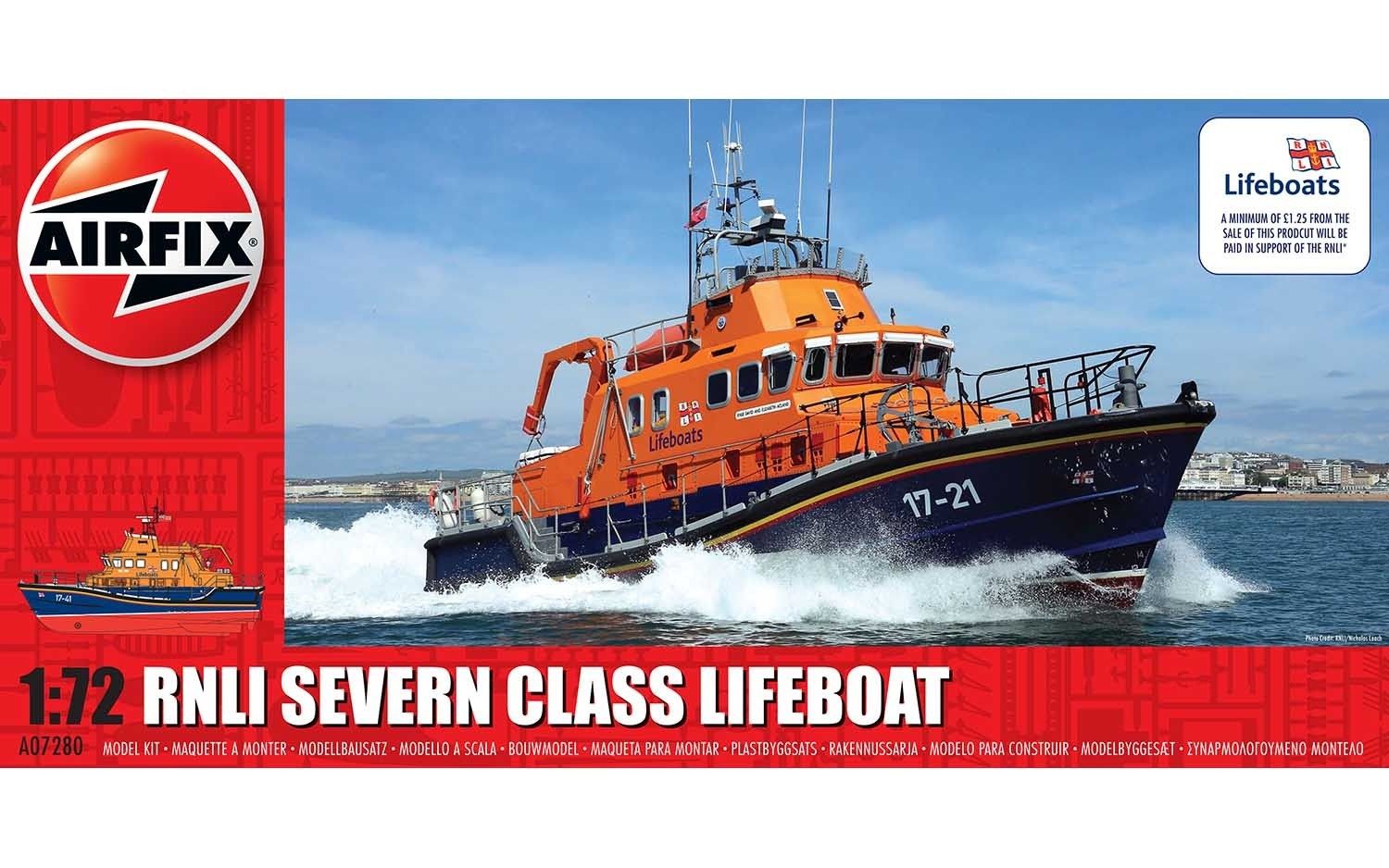 [PRE ORDER] Airfix RNLI Severn Class Lifeboat 1:72 - Release Date May 2024 - Loaded Dice Barry Vale of Glamorgan CF64 3HD