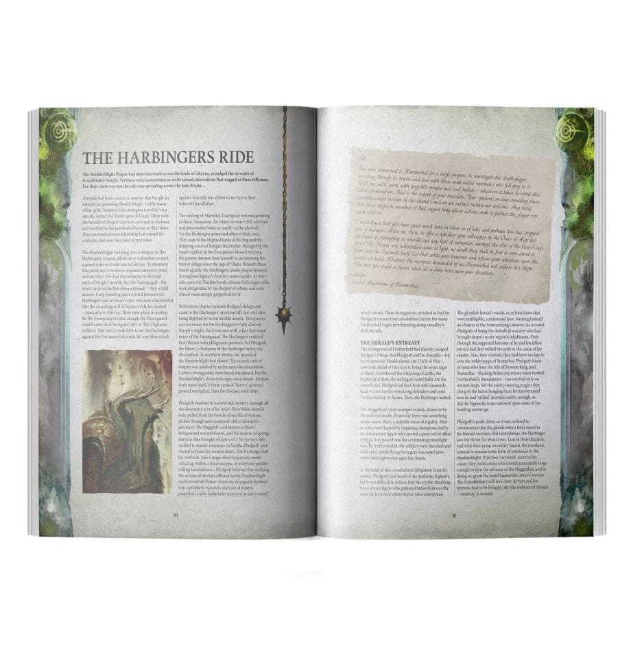 Age of Sigmar Harbingers interior spread, The Harbingers Ride lore section