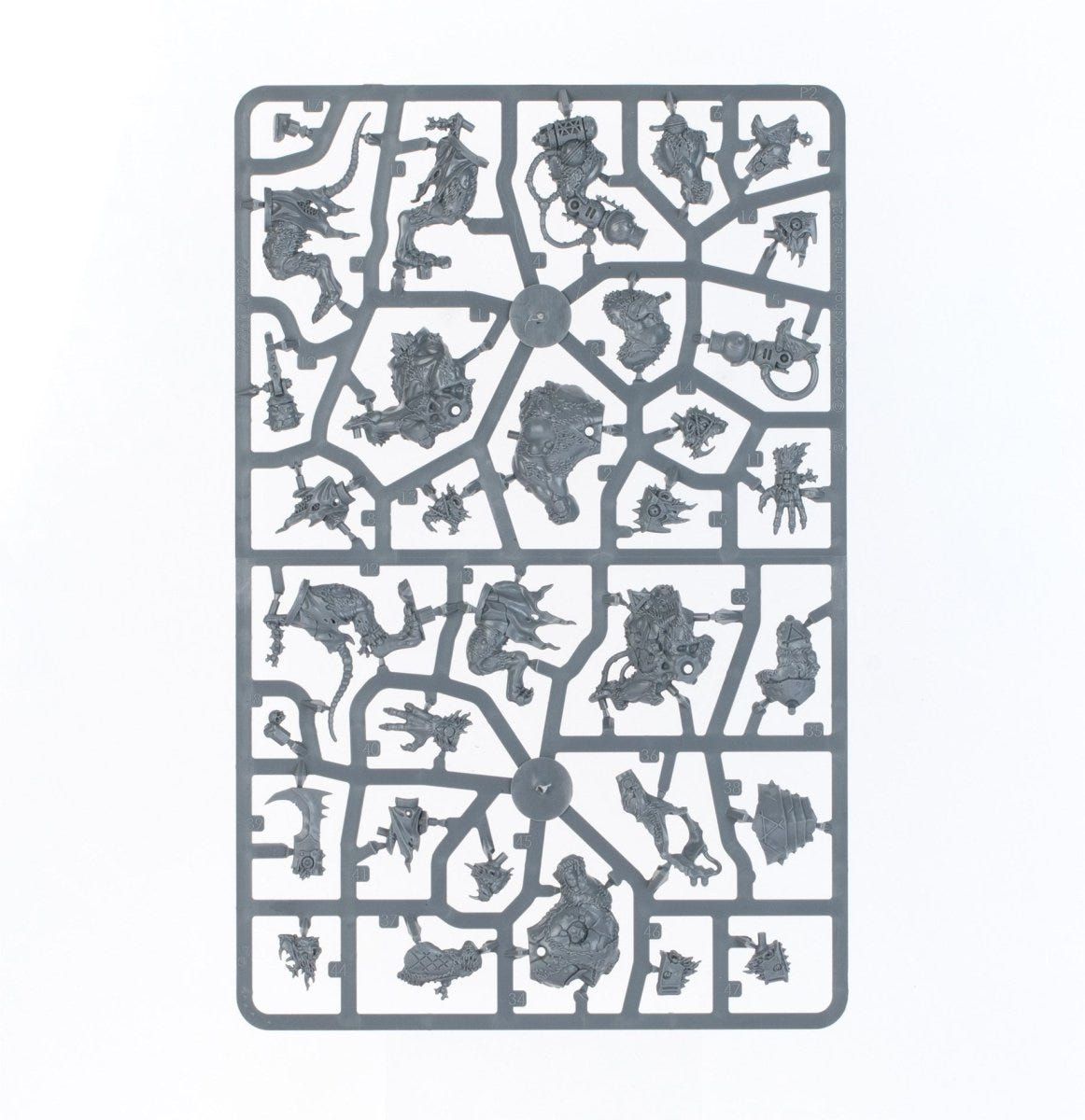 Age of Sigmar Starter Set unpainted plastic sprue, frame 12 of 12