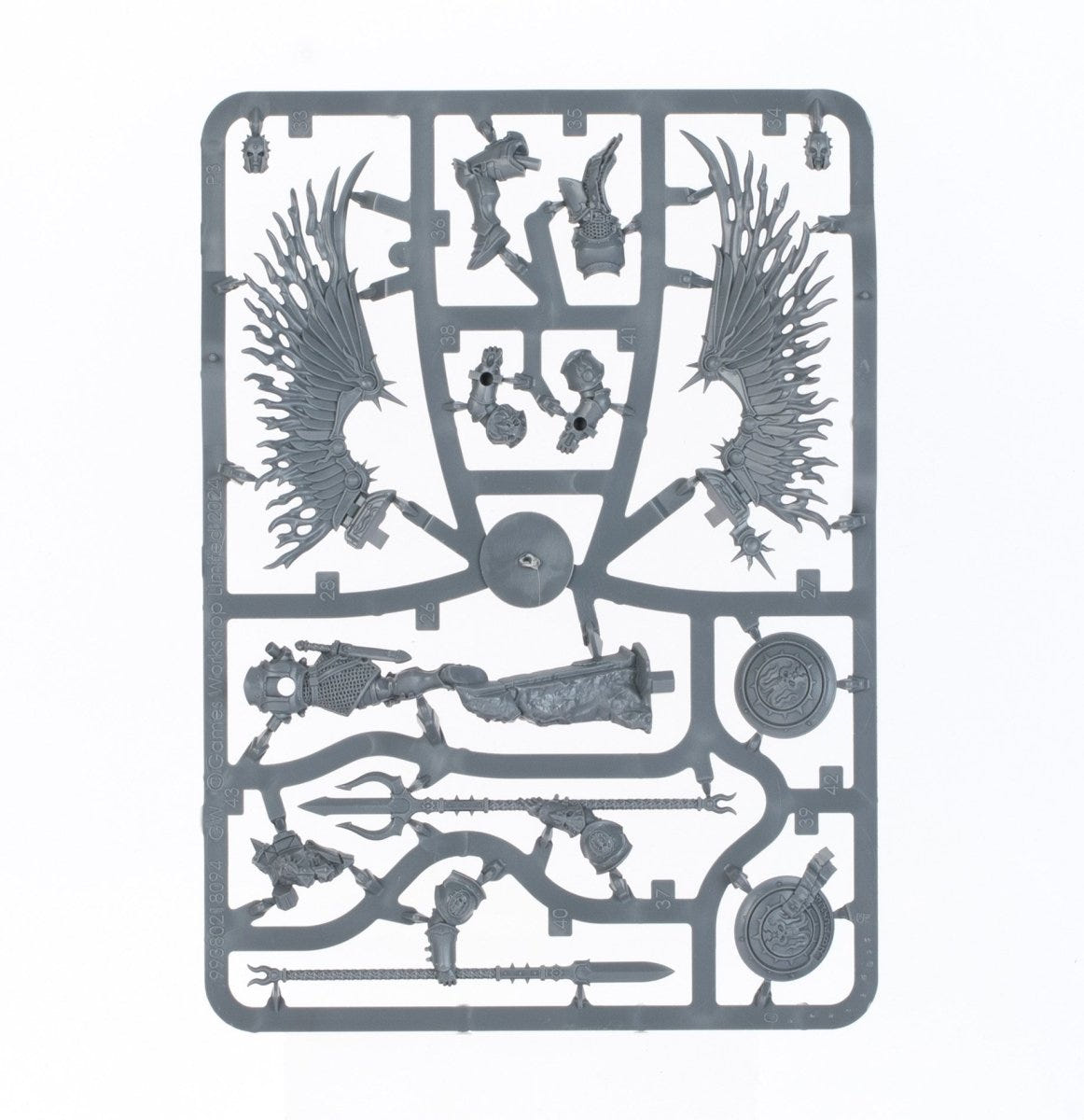 Age of Sigmar Starter Set unpainted plastic sprue, frame 5 of 12