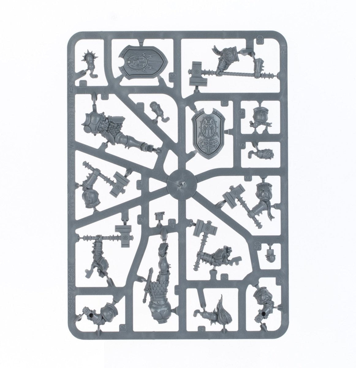 Age of Sigmar Starter Set unpainted plastic sprue, frame 3 of 12